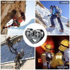 Lixada 30kN Climbing Pulley Aluminum Magnesium Alloy 12mm Cable for Rescue