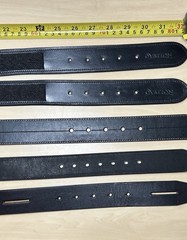 Women’s Black Equestrian Belt Lot, Size 28” 70cm, 3 Ariat, 2 Ovation