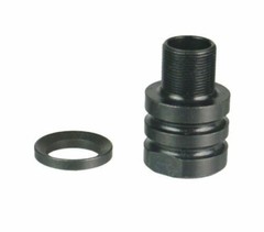 Black Adapter Convert 1/2×28 TPI Thread to 37/64×28 TPI Thread Converter
