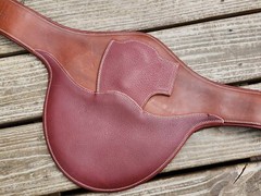 Devoucoux Medium Brown Padded Belly Guard Stud Jump Girth -Size Choice: 50″, 52″