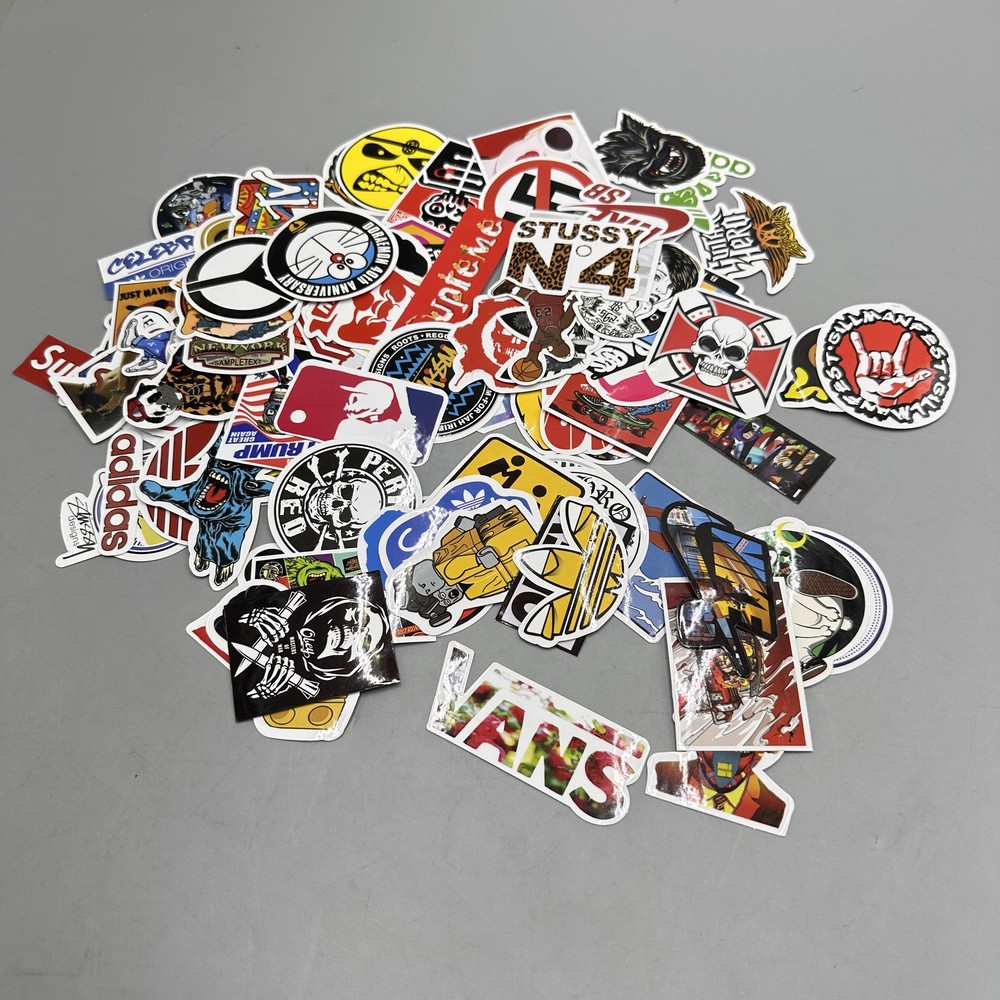 100 Skateboard Stickers Bomb Vinyl Laptop Luggage Decals Dope Sticker Lot NEW