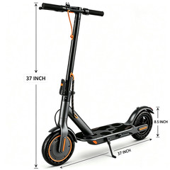 350W Kids Electric Scooter Foldable Long Range Scooter with Front Rear Lights