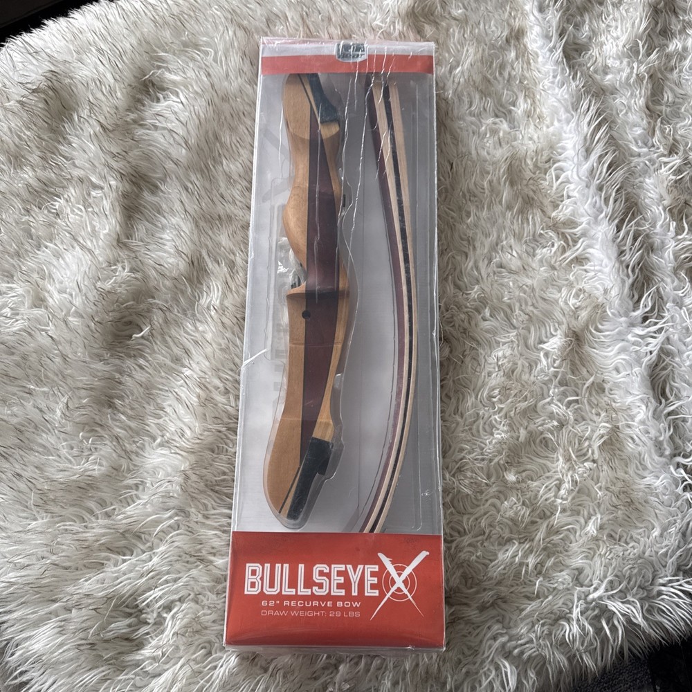 Bear Archery Bullseye Recurve Bow Right Hand 62″ 29lbs Brand New
