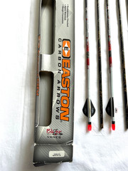 6 Easton Blood Line Carbon 330 9.4 GPI Blazer Vanes 32″ Uncut Black/White New