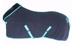 Horse Soft Fleece Cooler Contoured Exercise Blanket Liner Sheet Wicks 43MI