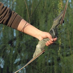 60″ Takedown Recurve Bow 25-50lbs Archery Hunting Bow Arrows Target Practice RH