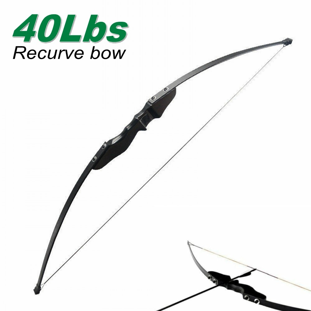 40Lbs Archery Detachable Takedown Recurve Bow Straight Right Hand For Beginner