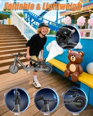 Kids Electric Scooter 350W Motor Foldable E Scooter LCD Display Adjustable Speed