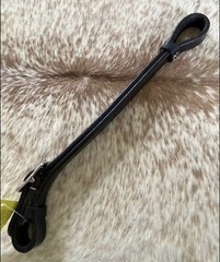 Black Genuine Leather Western Girth Cinch Connector Strap FREE SHIPPING