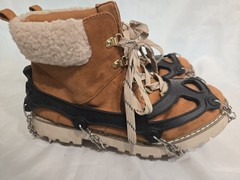Ice Cleats Crampons 28 Spikes Anti Slip Traction With Boots St. Johns Bay 10 Wom