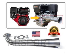 Exhaust Header pipe for: Predator Max 459cc, Duromax XP16HPE & XP18HPE 457cc