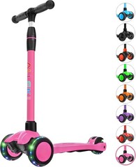 Kick Scooter B03, Lean ‘N Glide 3-Wheeled Push Scooter with Extra Wide PU Lig…