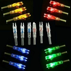 12/6Pcs Archery LED Lighted Nock Tail 6.2mm For Compound Bow Hunting Arrow Nocks