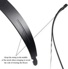 62″ ILF Recurve Bow Metal Riser 19″ Archery Takedown Right Hand Hunting Target