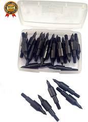 24 Pcs Steel 100 Grain Archery Arrow Field Points Field Tips – Practice Target &