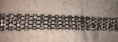 New Boot Chain Bracelet Rhinestone 4 Row Crystals – Adjustable