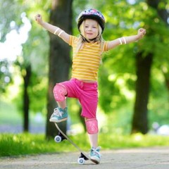 6Pcs/set Kids Knee Pads Wrist Elbow Protectors for Skating Skateboard Biking new