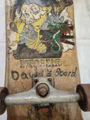 1980S ZORLAC Gargoyle Jimi Scott Airbourne Skateboard Deck Truck & Wheels READ!!