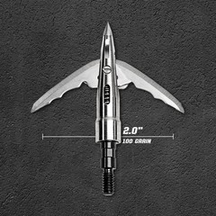 Bowmar Beast Titanium Crossbow Broadheads 2 Inch 100 Grain 3 Pack New