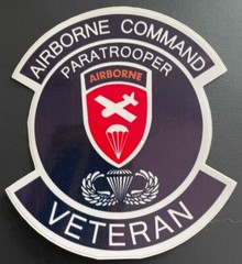 US Army Airborne Command Paratrooper Veteran Sticker Waterproof D1100