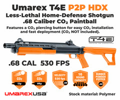 Umarex T4E by P2P HDX .68 Caliber CO2 Training Paintball Marker 2292306
