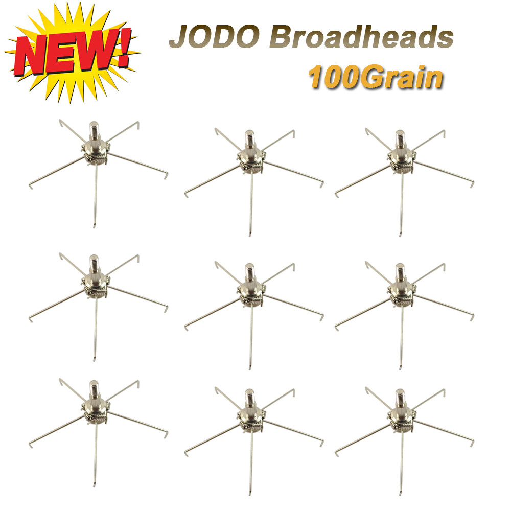 6/12pcs Small Game Target Hunting Broadhead Big Judo Arrow Heads 5 Paws 100Grain