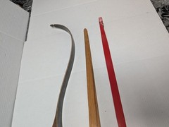 Traditional Takedown Recurve Bow lot 50in 20lb Wooden Riser Extra Limbs Vintage