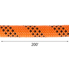 VEVOR 9/16″ x 200′ Polyester Rope Dual Braid Pull Rope 8600 lb Breaking Strength