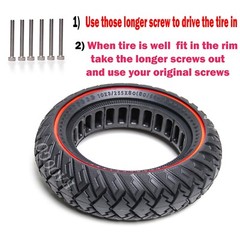 Solid Tire 10×3 255×80 fit Phantom