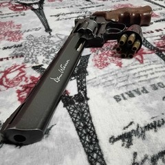 USED ASG 8 Inch Dan Wesson 6MM AIRSOFT revolver with power mod and accessories