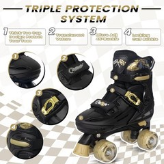 Adjustable Roller Skates for Kids Boys Girls- Teen Youth Age 4-16 – Cool Raci…