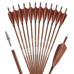 31″ Pure Carbon Arrows Feathers SP340 400 500 600 Compound Recurve Bow Hunting