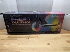 NEW/SEALED Melo Wheels Supernova Light-Up Kick Scooter – Black