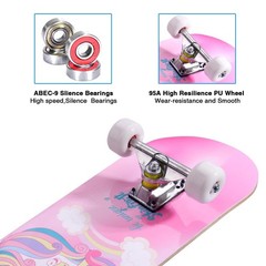 Skateboards for Beginners Kids Boys Girls Teens and Adults, 31 Inch Complete …