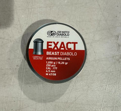 JSB Exact Beast Diabolo .177 Cal Pellets 16.20 Grains Domed 250ct