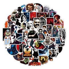 Mix 10/50 PCs Halloween Horror Movie Characters Graffiti Luggage Vinyl Stickers