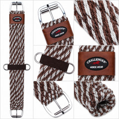Horse Western 27 Strand Double Weave Two-Tone Mohair Straight Cinch 97RT18