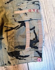 Mens Fort Bragg Shorts By Dye Precision, Olive/Black Camo, RipStop Cotton Sz 28