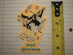 Enjoi Skateboards Party Dress Fancy Original Z7A Vintage Skateboarding STICKER