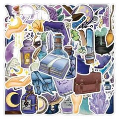 50 Gothic Stickers Purple Magic for Laptop/Water Bottle/Phone Case/Notebook