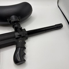 Tippmann Model 98 Custom Platinum Paintball Gun With Barrel Feeder Loader Hopper
