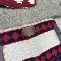 Western Wool Felt Horse Saddle Pad 34×33 Leather Wear Pads Ranch Tack