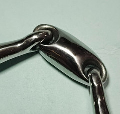 JP Bits by Korsteel 144184 French Link Oval Mouth Eggbutt 5″ Snaffle Bit NWT