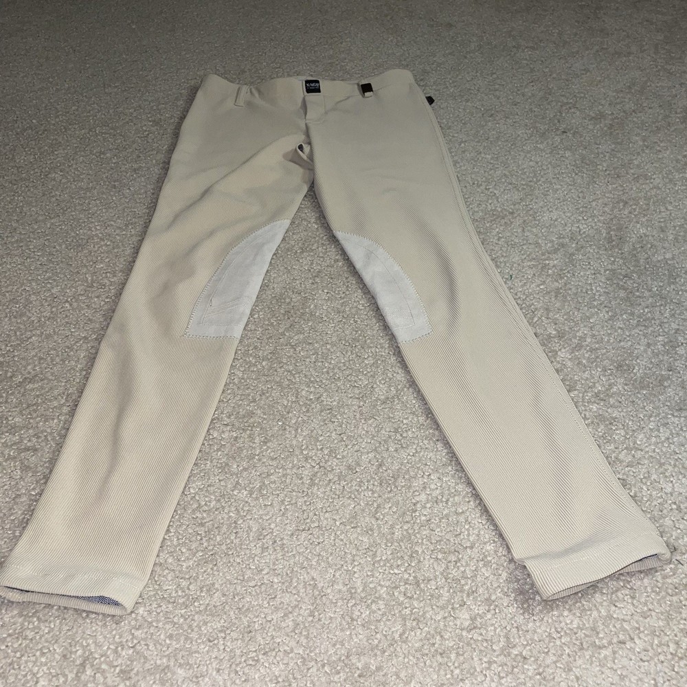 Devon Aire Concour Elite X-Wear Riding Breeches Beige Tan USPC Equestrian Pants