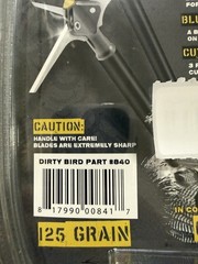 New G5 Dirty Bird Decap Broadheads – 2 Pack With Weight Matched Practice Tip