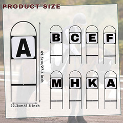 8Pcs Dressage Letters Arena Markers,Metal Dressage Arena Letters Dressage