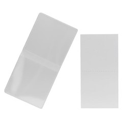 50 Double Pocket Coin Flips PVC Free Clear Vinyl Holders with Inserts 2×2 50.0