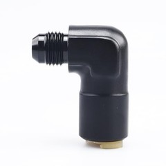 90 Degree 5/16″ Female EFI Electronic Fuel Injection Push-On 6AN to 5/16 Black