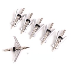 12pcs Archery broadheads 100 Grain Points Recurve Bow Turkey Hunting Arrowheads