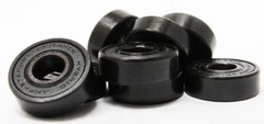 LONGBOARD CRUISER WHEELS 65mm x 44mm 83A Black CERAMIC BEARINGS